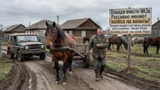 Лошади вместо УАЗа. Россияне меняют колёса на копыта!
